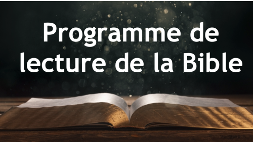 Programme de Lecture de la Bible