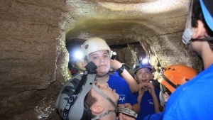 Caving at Camp Tomahawk. 