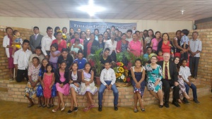 Brethren at the Feast of Tabernacles in Brazil. 