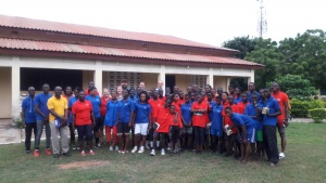 Group shot of all who attended camp in Ghana.