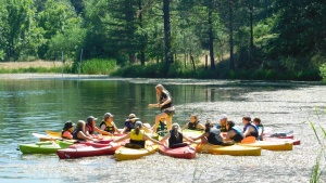 Campers at camp Hye Sierra. 