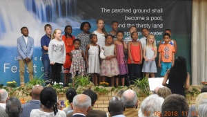 Children's choir in Margate, South Africa.