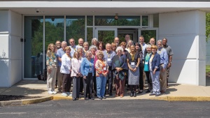 The attendees of the 2021 ABC continuing education program in front of the home office, where classes took place from May 10-14.