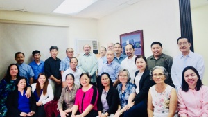 Earl Roemer with members in the Philippines. 