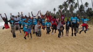 Youth at the UYC camp in Nigeria.