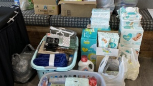 Donations collected for Christ’s Home charity organization in Pennsylvania.