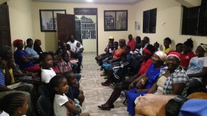 The new congregation in Joseph Jean’s home located in Mirebalais, Haiti. The high attendance is 85.