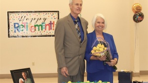 Larry and Karen Walker at their celebration at the Feast of Tabernacles in Bend, Oregon. 