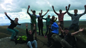 Campers and staff in the British Isles. 