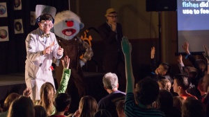 Professor Puddy made a special appearance at the Jelly Gameshow this past Winter Family Weekend!