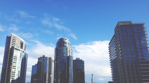 Buildings in a big city.