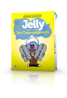 Jelly Learns the Ten Commandments Coloring Book