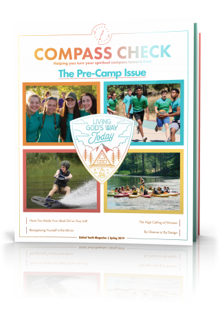 Compass Check Spring 2019 Volume 4 Issue 4, Pre-Camp Issue Tilted Cover Image