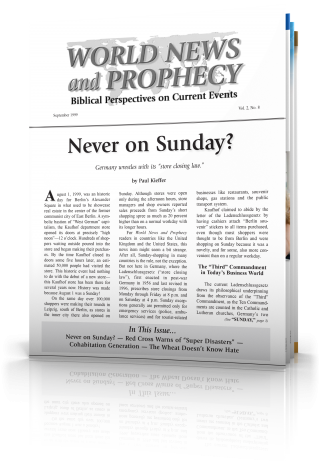 World News and Prophecy September - October 1999