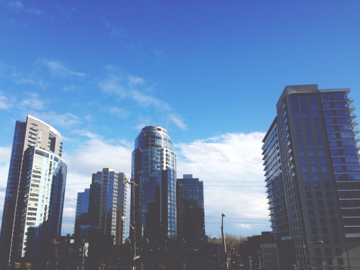 Buildings in a big city.