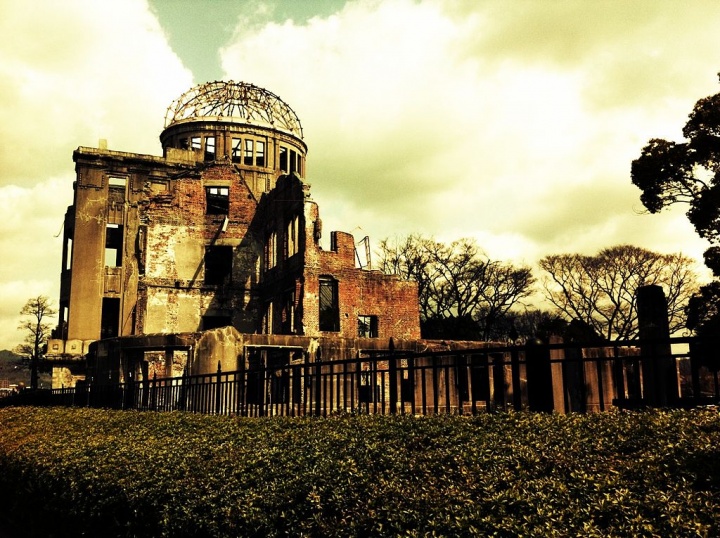 The A-Bomb Dome located within the Hiroshima Peace Memorial Park.