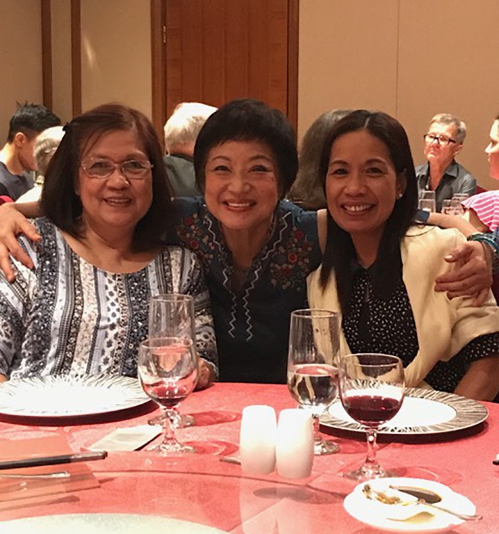 Feastgoers in Hong Kong, China. 