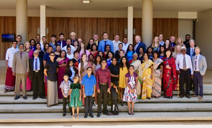 Feastgoers in Passikudah, Sri Lanka.