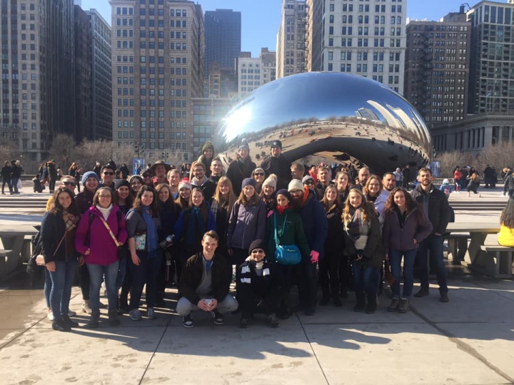 Young adults who attended this year's weekend visited Chicago's famous Cloud Gate Sculpture before departing at the end of the weekend. 