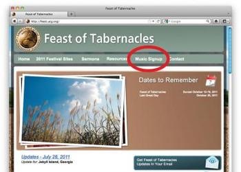 Sign up Now to Serve in Song at the Feast